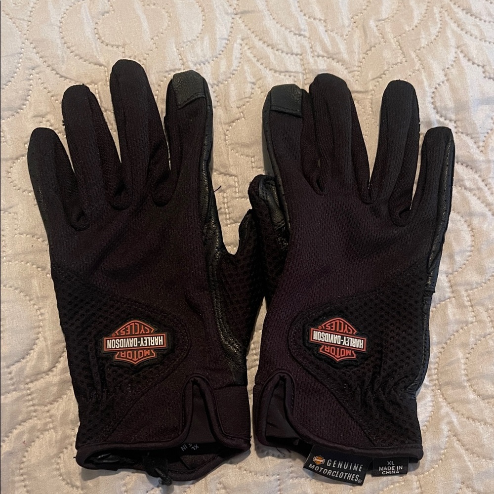 Harley-Davidson Black Motorcycle Gloves